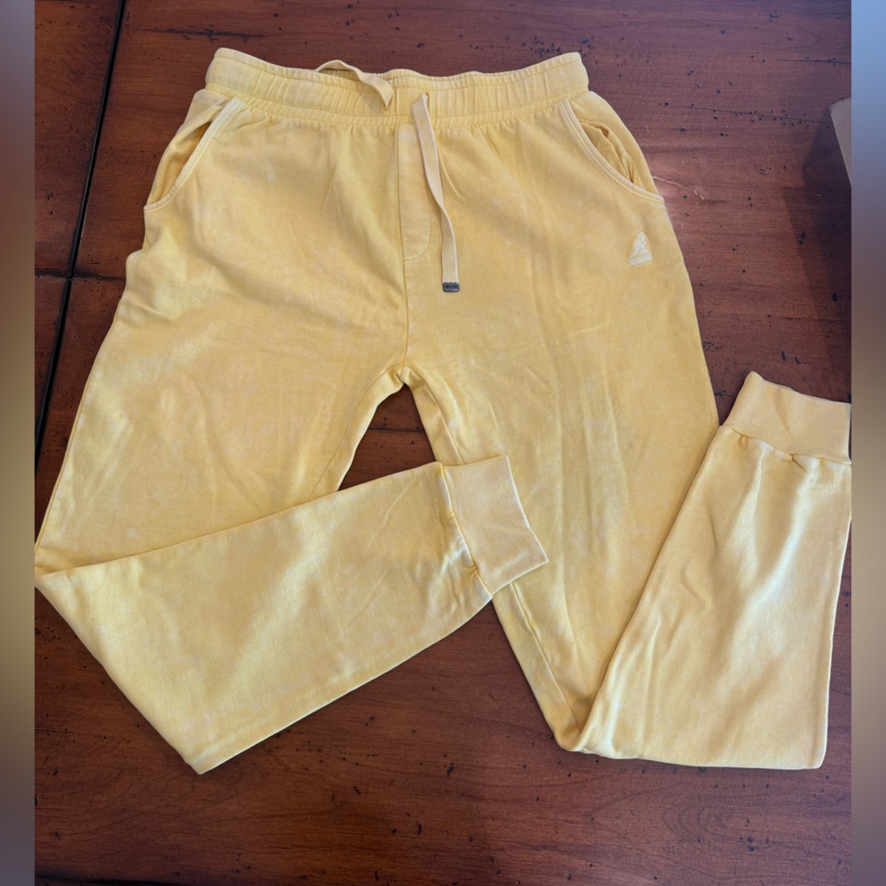 Kangol Men's Pale Yellow Drawstring Joggers NWT